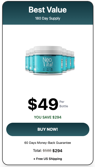 NeoVital 6 bottles package